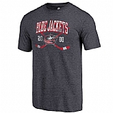 Columbus Blue Jackets Fanatics Branded Navy Vintage Collection Line Shift Tri Blend T-Shirt,baseball caps,new era cap wholesale,wholesale hats